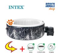 Intex SPA Bubble Glow Deluxe 4 Posti (196x71cm) Piscina Idromassaggio Art. 28494