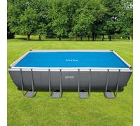 Intex telo copripiscina termico cm 732 x 366 cm blu per piscine rettangolari