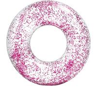 Intex Transparent Glitter Tube Inflatable Swimming Pool Float Raft Ring