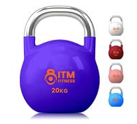 InTheMarket - ITM Fitness Competition Kettlebell - Manici ergonomici, dimensioni uniformi, ideale per allenamento di forza e CrossFit - 4-28 kg (20, kg)