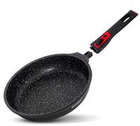 INTIGNIS Padella Antiaderente con Manico Rimovibile | Resistente ai graffi e durevole | Adatta per induzione con base in acciaio inossidabile | Rivestimento ceramico privo di sostanze chimiche 24 cm