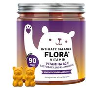 Intimate Balance Flora Vitamin - Benessere Intimo - con Vitamina B2 (Riboflavina) e Vitamina C - 90 pezzi (3 mesi) - Multivitaminico Donna - Senza zuccheri aggiunti, Vegan - Bears with Benefits