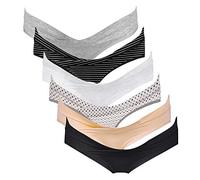 Intimate Portal Mutande Gravidanza in Cotone a Vita Bassa Mutandine Premaman e Post Parto Donna Intimo Brasiliana Pacco da 6 Inspiration S