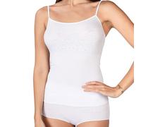 INTIMIDEA CANOTTA CON LAVORAZIONE FLOREALE SPALLINA STRETTA MICROFIBRA - 212119