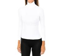 Intimidea Maglia in microfibra lupetto donna manica lunga COLORADO art 210396 - M/L, Bianco