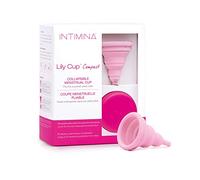 Intimina Lily Cup Compact misura Size A - Piccola Coppetta Mestruale Morbida con Design Compatto Flat-fold, Coppa Mestruale Compatta, Coppette Mestruali