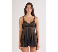 Intimissimi Babydoll a Balconcino Dark Moon Girl Donna Nero Taglia S