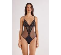 Intimissimi Body Tulle e Pizzo Sheer Glamour Donna Nero Taglia M