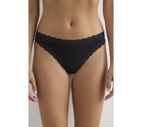 Intimissimi Brasiliana in Cotone e Pizzo Donna Nero Taglia 2