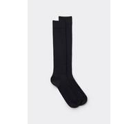 Intimissimi Calze Lunghe Cotone Soft a Coste Uomo Blu Taglia 42-43