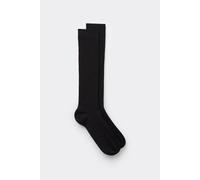 Intimissimi Calze Lunghe Cotone Soft a Coste Uomo Nero Taglia 42-43