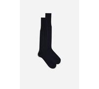 Intimissimi Calze Lunghe in Cashmere Seta e Cotone Uomo Blu Taglia 42-43
