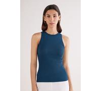 Intimissimi Canotta a Costine in Cotone Superior Donna Blu Taglia S