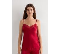 Intimissimi Canotta in Seta e Pizzo Donna Rosso Taglia M