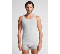 Intimissimi Canottiera Elasticizzata Smanicata in Cotone Superior Uomo con Collo Tondo Uomo Grigio Taglia S