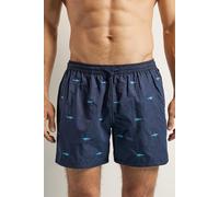 Intimissimi Costume Boxer Mare Ricamo Squali Uomo Blu Taglia M