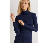 Intimissimi Dolcevita Lana e Seta Manica Lunga con Collo Alto Donna Blu Taglia S