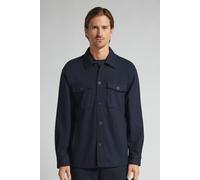 Intimissimi Giacca Overshirt con Bottoni Tessuto Effetto Panno Uomo Blu Taglia S
