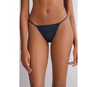 Intimissimi Perizoma Fianchetto Sottile in Pizzo Donna Blu Taglia 3