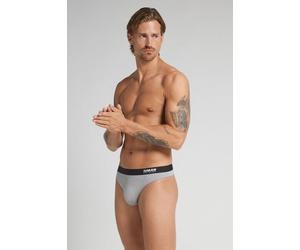 Intimissimi Perizoma Uomo in Microfibra con Logo Uomo Grigio Chiaro Taglia 4