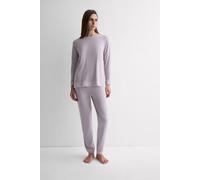 Intimissimi Pigiama Lungo in Modal con Pizzo Donna Viola Taglia S