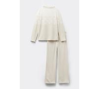 Intimissimi Pigiama Lungo Jaquard Let It Snow Tonight Donna Avorio Taglia S