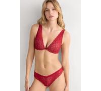 Intimissimi Reggiseno a Balconcino Elena in Pizzo Donna Rosso Taglia 2E