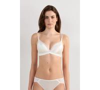 Intimissimi Reggiseno a Triangolo Tiziana in Seta e Pizzo Donna Avorio Taglia 1B