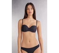 Intimissimi Reggiseno Balconcino Carlotta Plump Bra in Microfibra Ultralight Donna Nero Taglia 2D
