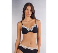 Intimissimi Reggiseno Balconcino Francesca Effortless Beauty Donna Nero Taglia 3D