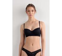 Intimissimi Reggiseno Balconcino Sofia in Pizzo Donna Nero Taglia 1D