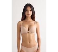 Intimissimi Reggiseno Super Push-up Gioia The Silky Touch Microfiber Donna Naturale Taglia 2C