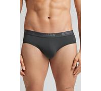Intimissimi Slip in Microfibra con Logo Uomo Grigio Taglia 5