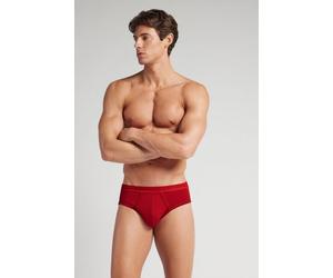 Intimissimi Slip Uomo in Cotone Superior con Logo Uomo Rosso Taglia 7