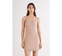 Intimissimi Sottoveste a Costine con Pizzo Your Everyday Wear Donna Naturale Taglia L
