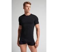 Intimissimi T-Shirt Uomo in Cotone Superior Elasticizzato Uomo Nero Taglia S