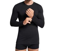 Intimitaly DeFonseca - Maglia Termica Uomo Manica Lunga, Pacco da 2, Caldo Cotone Interlock (IT, Testo, L, Regular, Regular, Nero)