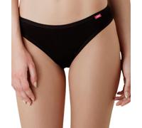 Intimitaly Liabel - Slip Donna Cotone Pacco da 6 Mutande Donna Elastico Comfort Nere o Bianche Anti Irritazioni sulla Pelle (2, Nero)