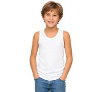 Intimitaly Magliette Intime e Canottiere per Bambino e Bambina in Cotone Premium 100%, Traspiranti, Anallergiche, da 3 a 14 Anni, per Tutte Le Stagioni (IT, età, 13 Anni, 14 Anni, 3 Canotte Bimbo)