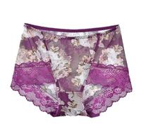 Intimo da donna Natale con stampa retrò e alta elasticità, intimo uomo ragazzo, Lilla, L
