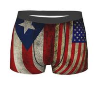 Intimo da Uomo America Puerto-Rico-Flag Men Underwear Morbido Mutande Boxer Confezione Boxer da Uomo per Viaggio Regalo Gym L