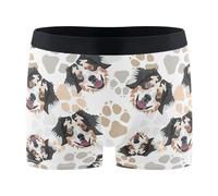 Intimo da Uomo Australian Shepherd Dog Mens Boxers Elasticizzato Boxer da Uomo Traspirante Boxer Elasticizzato per Indossare Tutti I Giorni Quotidiano Regalo XL