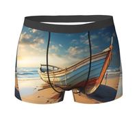 Intimo da Uomo Boat On The Beach Boxer Elasticizzato Elasticizzato Mutande Boxer Traspirante Mens Boxers per Gym Quotidiano Regalo S