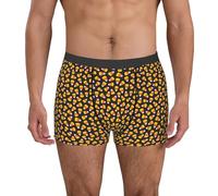 Intimo da Uomo Candy Corn Print Boxer da Uomo Elasticizzato Boxer Elasticizzato Morbido Men Underwear per Viaggio Quotidiano Gym XL