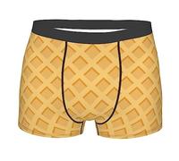 Intimo da Uomo Ice Cream Pattern Waffle Texture Men Underwear Confezione Boxer Elasticizzato Elasticizzato Mens Boxers per Regalo Gym Indossare Tutti I Giorni XXL