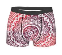 Intimo da Uomo Indiana Hippies Mandala Men Underwear Elasticizzato Mutande Boxer Confortevole Boxer da Uomo per Regalo Gym Viaggio S