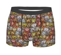 Intimo da Uomo Kitten And Puppy Boxer Elasticizzato Morbido Mens Boxers Confezione Boxer da Uomo per Indossare Tutti I Giorni Gym Regalo M
