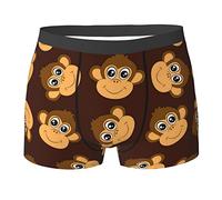 Intimo da uomo modello scimmia, slip boxer elasticizzati morbidi per uomo