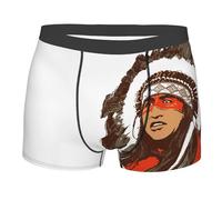 Intimo da Uomo Native Americans And Colours Men Underwear Confezione Mutande Boxer Elasticizzato Mens Boxers per Quotidiano Gym Viaggio S