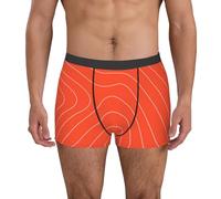 Intimo da Uomo Salmon Fish Meat Print Men Underwear Confezione Boxer Elasticizzato Confortevole Mutande Boxer per Viaggio Gym Indossare Tutti I Giorni XL